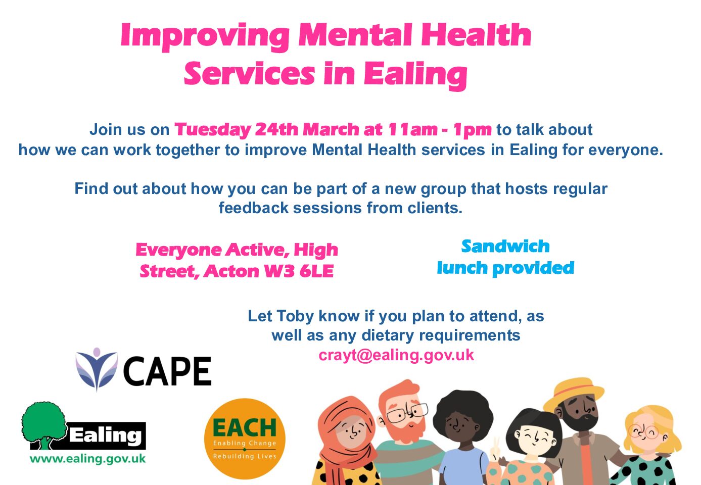 Improving Mental Health Services in Ealing – Join the Conversation